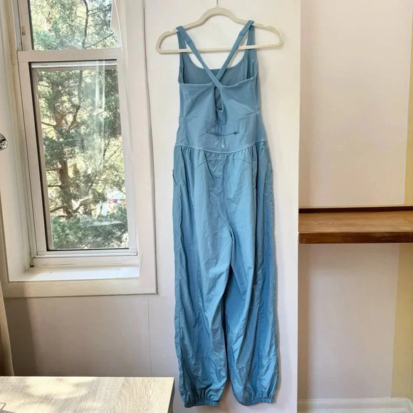 New Free People Righteous Onesie FP Movement One Piece Jumpsuit Blue Small - Picture 5 of 9